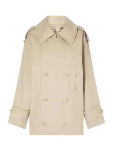 Balenciaga Double-breasted Cotton-gabardine Trench Coat | Thumbnail 1 Balenciaga Double-breasted Cotton-gabardine Trench Coat | Thumbnail 1