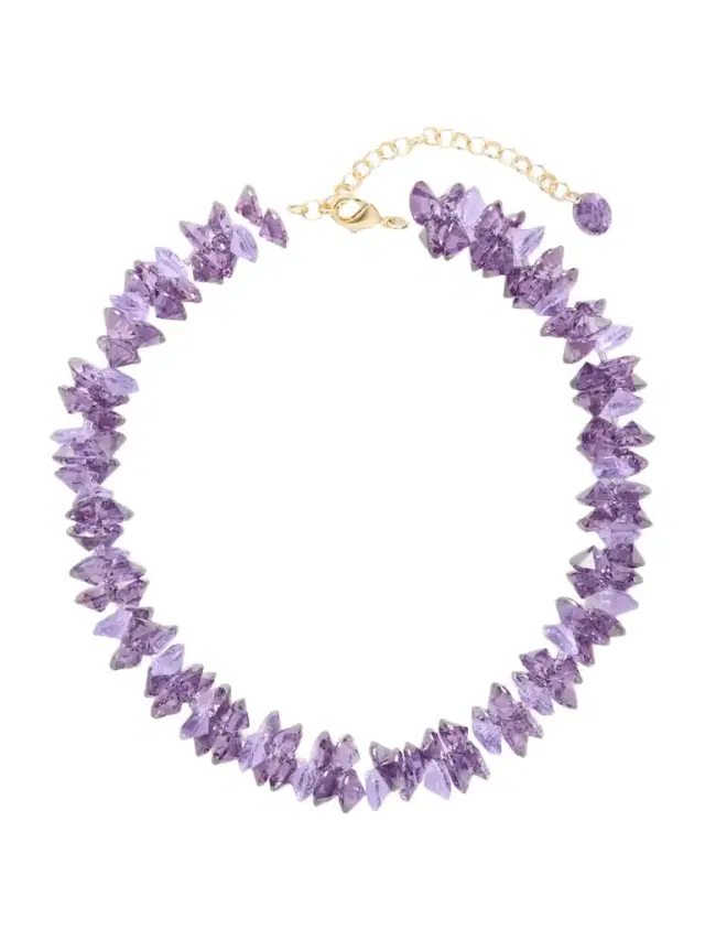 Roxanne Assoulin The Cubic Cluster Gold-tone Cubic Zirconia And Crystal Necklace