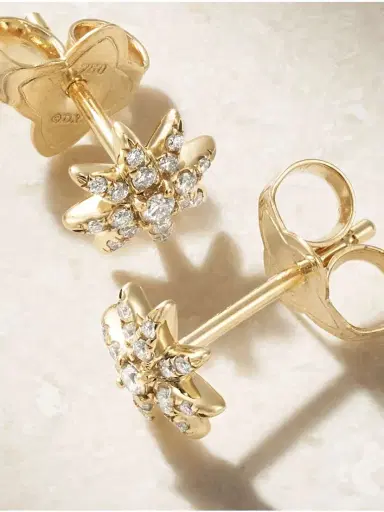 David Yurman Starburst 18-karat Gold Diamond Earrings | Thumbnail 3 David Yurman Starburst 18-karat Gold Diamond Earrings | Thumbnail 3