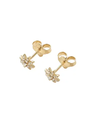 David Yurman Starburst 18-karat Gold Diamond Earrings | Thumbnail 1 David Yurman Starburst 18-karat Gold Diamond Earrings | Thumbnail 1