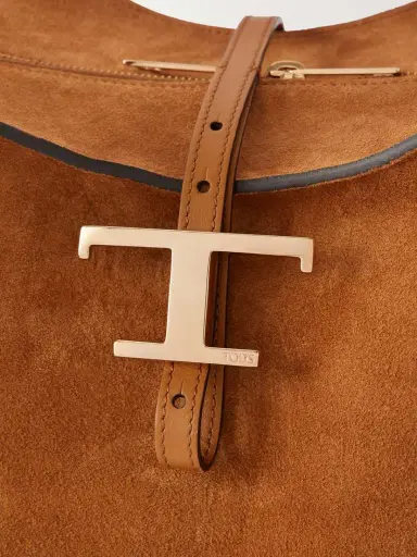 Tod's T Timeless Small Suede Shoulder Bag | Thumbnail 5 Tod's T Timeless Small Suede Shoulder Bag | Thumbnail 5