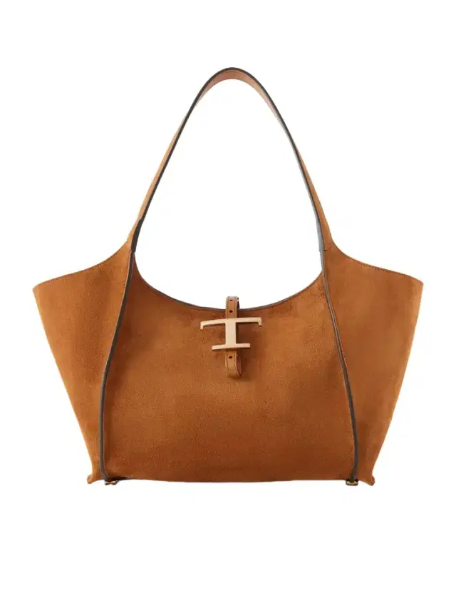 Tod's T Timeless Small Suede Shoulder Bag