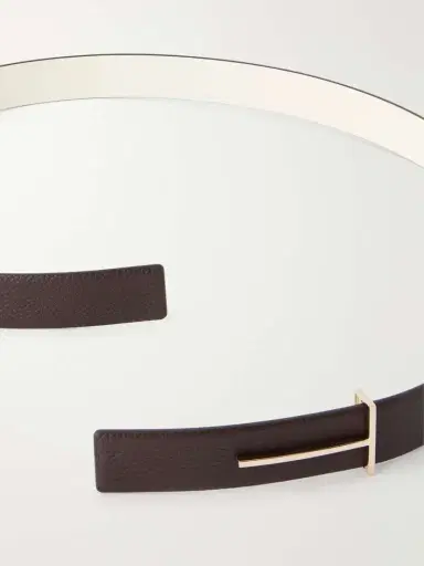 Tom Ford Slim T Textured-leather Belt | Thumbnail 3