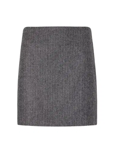 Blazé Milano Coci Herringbone Wool-blend Mini Skirt | Thumbnail 1 Blazé Milano Coci Herringbone Wool-blend Mini Skirt | Thumbnail 1