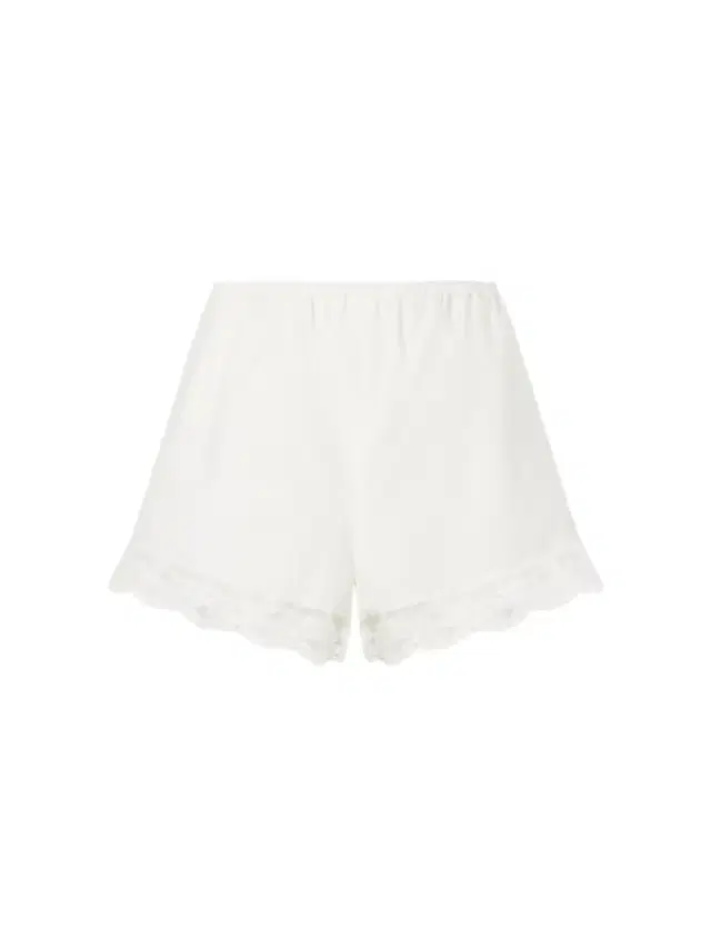 Cristina Lace-trimmed Cotton-poplin Shorts