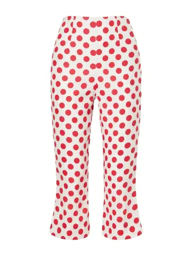 Faithfull Valeria Capri Polka-dot Linen Pants | Thumbnail 1 Faithfull Valeria Capri Polka-dot Linen Pants | Thumbnail 1