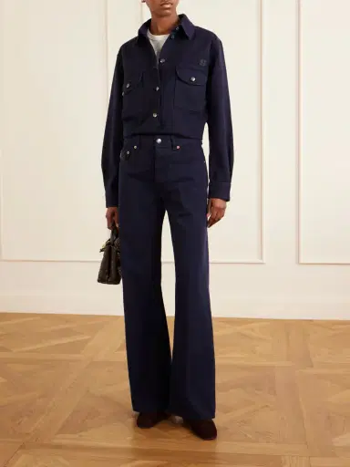 Blazé Milano Berber Embroidered Denim Shirt | Thumbnail 2