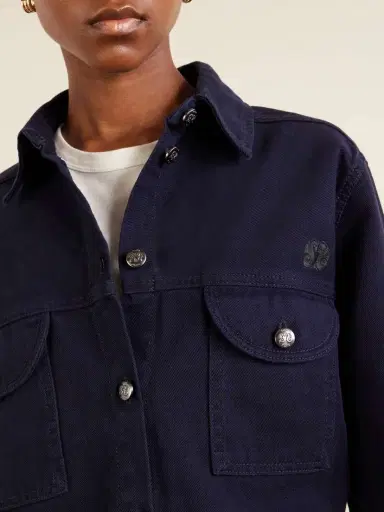 Blazé Milano Berber Embroidered Denim Shirt | Thumbnail 5