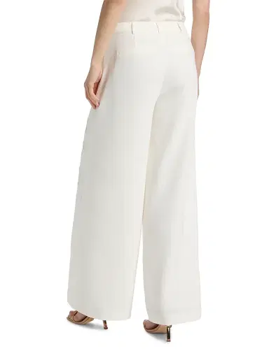 Cinq à Sept Women's Roxane Embroidered Wide-Leg Pants - Ivory Natural - Size 14 | Thumbnail 5 Cinq à Sept Women's Roxane Embroidered Wide-Leg Pants - Ivory Natural - Size 14 | Thumbnail 5