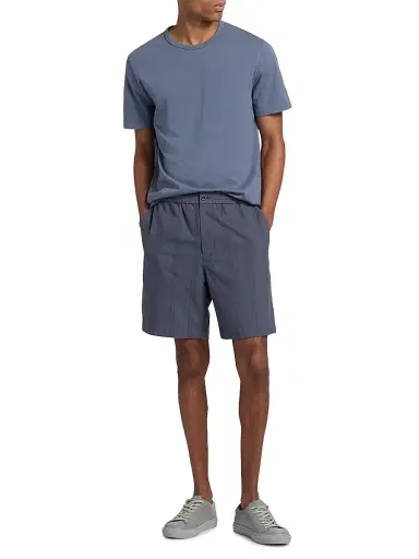 Vince Men's Garment-Dyed Crewneck T-Shirt - Washed Hawk Blue - Size XXL | Thumbnail 2 Vince Men's Garment-Dyed Crewneck T-Shirt - Washed Hawk Blue - Size XXL | Thumbnail 2