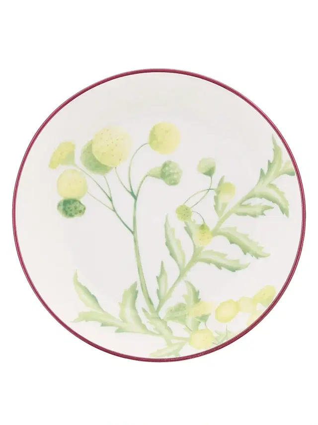 Ginori 1735 Florenza Porcelain Tea Saucer - Green White