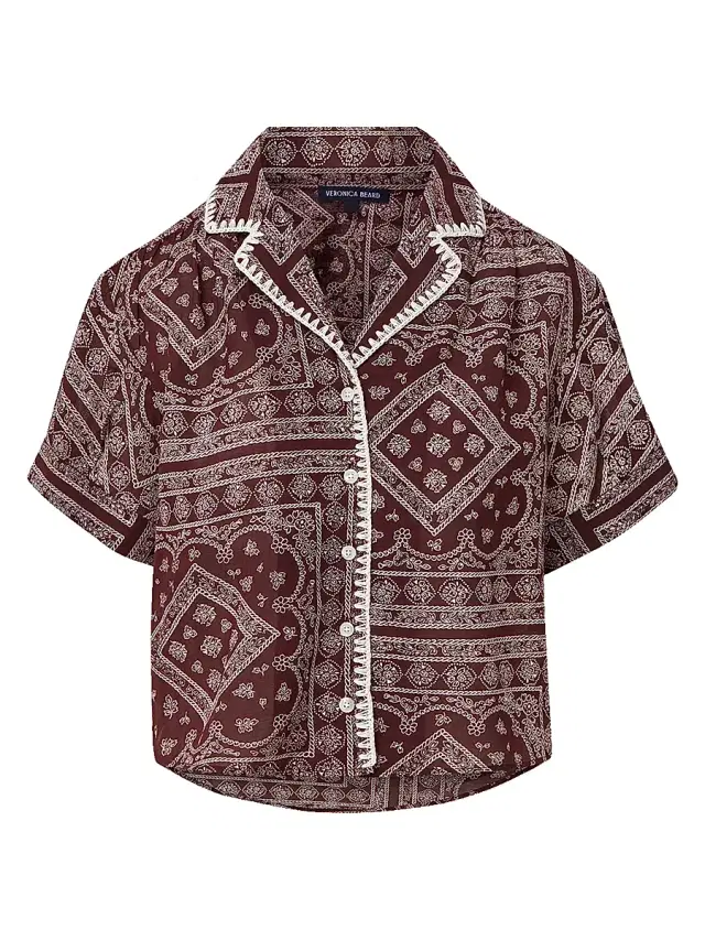 Women's Ilene Cotton-Blend Top - Raisin Dove