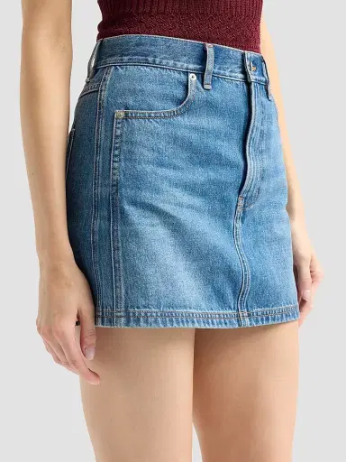 Veronica Beard Women's Zora Denim Miniskirt | Thumbnail 5