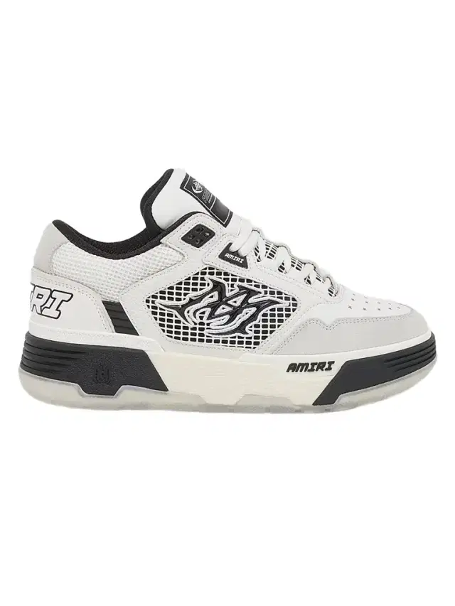 Amiri Men's MA-94 Leather High-Top Sneakers - White Black