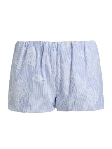 Generation Love Women's Olson Floral-Striped Cotton Bubble Shorts - Light Blue White - Size XL | Thumbnail 1 Generation Love Women's Olson Floral-Striped Cotton Bubble Shorts - Light Blue White - Size XL | Thumbnail 1