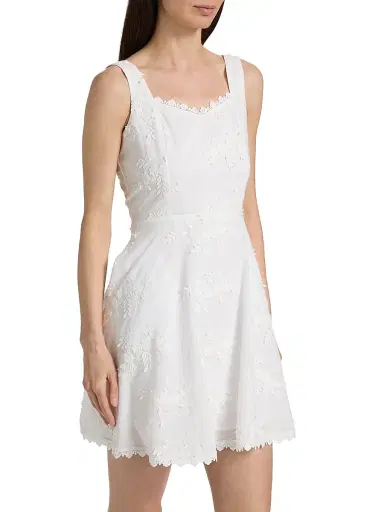 Generation Love Women's Ivy 3D Voile Minidress - White | Thumbnail 4 Generation Love Women's Ivy 3D Voile Minidress - White | Thumbnail 4
