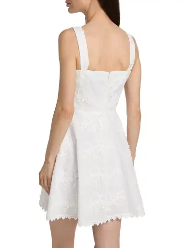 Generation Love Women's Ivy 3D Voile Minidress - White | Thumbnail 5 Generation Love Women's Ivy 3D Voile Minidress - White | Thumbnail 5