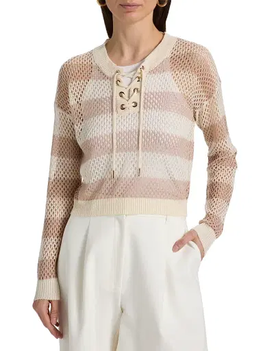 Generation Love Women's Samantha Striped Sweater | Thumbnail 3