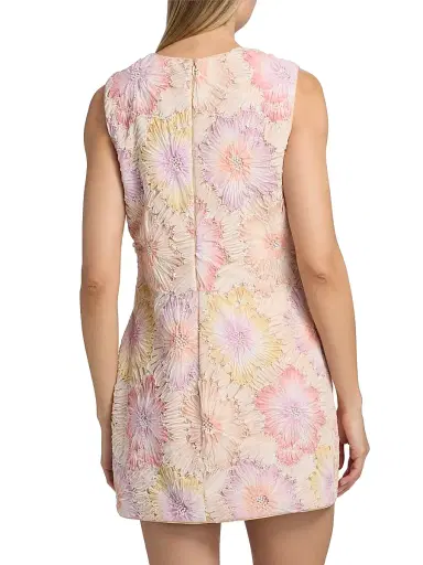 Milly Women's Ivette Floral Embroidered Minidress - Rainbow Multi - Size 12 | Thumbnail 5 Milly Women's Ivette Floral Embroidered Minidress - Rainbow Multi - Size 12 | Thumbnail 5