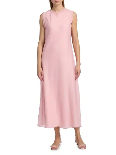 Milly Women's Linda Sleeveless Midi-Dress - Pink - Size 12 | Thumbnail 3 Milly Women's Linda Sleeveless Midi-Dress - Pink - Size 12 | Thumbnail 3