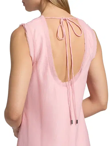 Milly Women's Linda Sleeveless Midi-Dress - Pink - Size 12 | Thumbnail 6 Milly Women's Linda Sleeveless Midi-Dress - Pink - Size 12 | Thumbnail 6