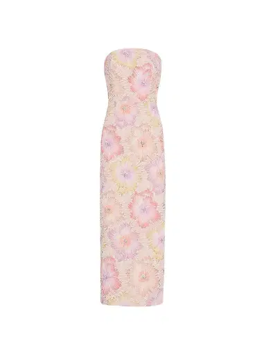 Milly Women's Kait Floral Embroidered Dress - Rainbow Multi - Size 12 | Thumbnail 1 Milly Women's Kait Floral Embroidered Dress - Rainbow Multi - Size 12 | Thumbnail 1