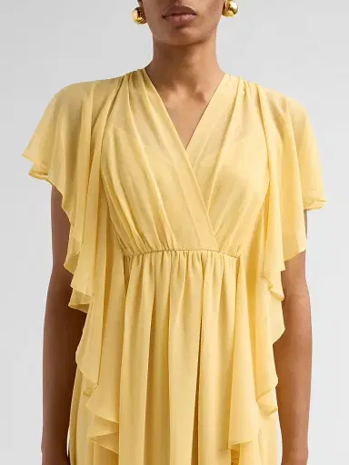 Ungaro Women's Saffron Ruffle Empire Dress | Thumbnail 5 Ungaro Women's Saffron Ruffle Empire Dress | Thumbnail 5