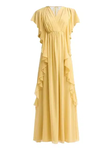 Ungaro Women's Saffron Ruffle Empire Dress | Thumbnail 1 Ungaro Women's Saffron Ruffle Empire Dress | Thumbnail 1
