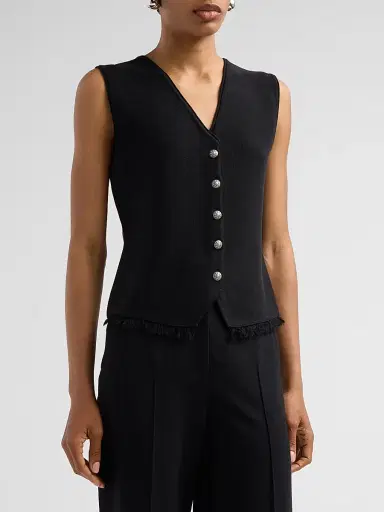 Kobi Halperin Women's Anya Fringe Hem Vest | Thumbnail 4