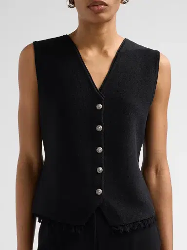 Kobi Halperin Women's Anya Fringe Hem Vest | Thumbnail 5