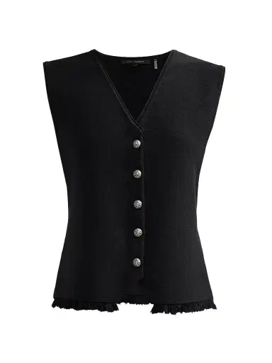 Kobi Halperin Women's Anya Fringe Hem Vest | Thumbnail 1