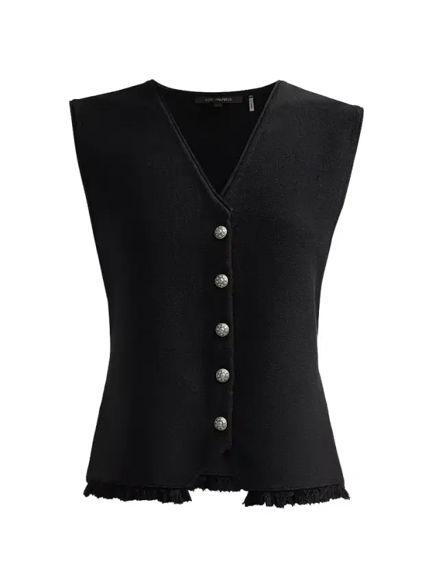 Kobi Halperin Women's Anya Fringe Hem Vest - Black
