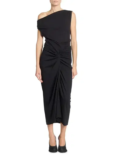Dries Van Noten Women's Cotton Asymmetric Off-The-Shoulder Top - Black - Size XS | Thumbnail 2 Dries Van Noten Women's Cotton Asymmetric Off-The-Shoulder Top - Black - Size XS | Thumbnail 2