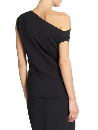 Dries Van Noten Women's Cotton Asymmetric Off-The-Shoulder Top - Black - Size XS | Thumbnail 5 Dries Van Noten Women's Cotton Asymmetric Off-The-Shoulder Top - Black - Size XS | Thumbnail 5