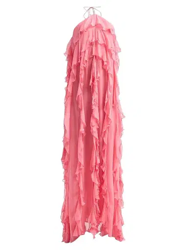 Ronny Kobo Women's Liora Ruffled Halter Dress | Thumbnail 1 Ronny Kobo Women's Liora Ruffled Halter Dress | Thumbnail 1