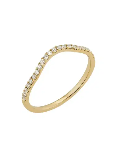 Oradina Women's The Arc Diamond Stack Ring in 14K Yellow Gold - Gold | Thumbnail 1 Oradina Women's The Arc Diamond Stack Ring in 14K Yellow Gold - Gold | Thumbnail 1