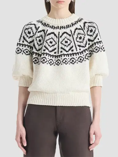 Altuzarra Women's Howard Rib-Knit Wool-Blend Sweater - Ivory - Size XL | Thumbnail 3 Altuzarra Women's Howard Rib-Knit Wool-Blend Sweater - Ivory - Size XL | Thumbnail 3