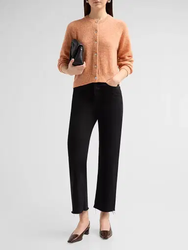 DÔEN Women's Petra Alpaca-Blend Cardigan - Coral - Size XXS | Thumbnail 2 DÔEN Women's Petra Alpaca-Blend Cardigan - Coral - Size XXS | Thumbnail 2