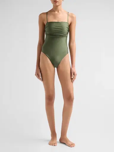 PatBo Women's Aurora Gathered One-Piece Swimsuit - Green - Size XS | Thumbnail 2 PatBo Women's Aurora Gathered One-Piece Swimsuit - Green - Size XS | Thumbnail 2