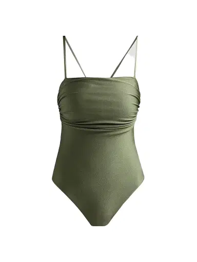 PatBo Women's Aurora Gathered One-Piece Swimsuit - Green - Size XS | Thumbnail 1 PatBo Women's Aurora Gathered One-Piece Swimsuit - Green - Size XS | Thumbnail 1