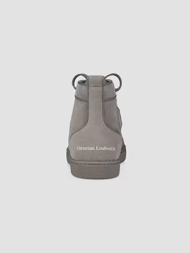 Christian Louboutin Men's Louis Canopy Suede High-Top Sneakers - Phantom Grey - Size 15 | Thumbnail 3 Christian Louboutin Men's Louis Canopy Suede High-Top Sneakers - Phantom Grey - Size 15 | Thumbnail 3