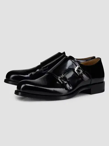 Christian Louboutin Men's Moustachou Monk Strap Leather Dress Shoes - Black - Size 12 | Thumbnail 2 Christian Louboutin Men's Moustachou Monk Strap Leather Dress Shoes - Black - Size 12 | Thumbnail 2