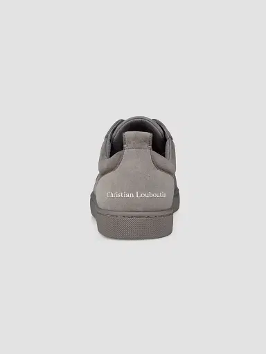 Christian Louboutin Men's Louis Jr Spikes Canopy Suede Sneakers | Thumbnail 3 Christian Louboutin Men's Louis Jr Spikes Canopy Suede Sneakers | Thumbnail 3