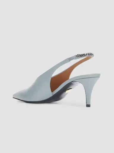 Stella McCartney Women's Falabella 65MM Slingback Pumps - Ice Blue - Size 11 | Thumbnail 2
