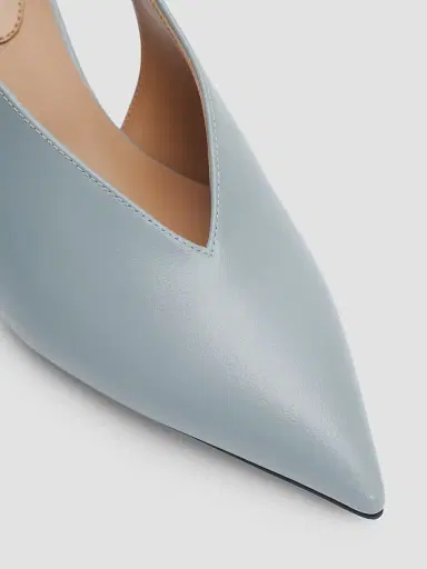 Stella McCartney Women's Falabella 65MM Slingback Pumps - Ice Blue - Size 11 | Thumbnail 3