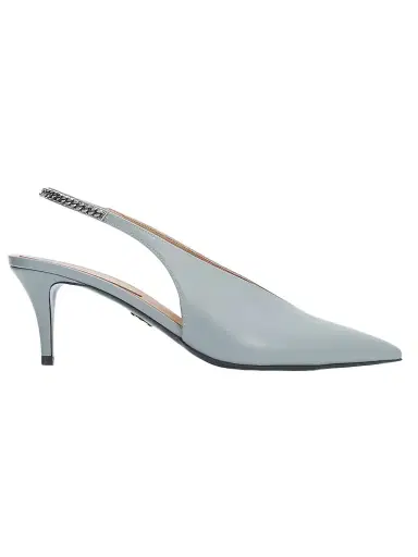 Stella McCartney Women's Falabella 65MM Slingback Pumps - Ice Blue - Size 11 | Thumbnail 1