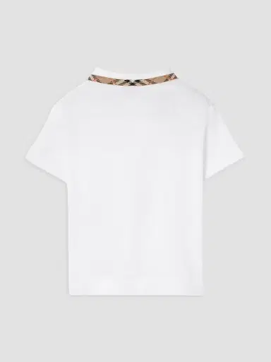 Burberry Baby Boy's, Little Boy's & Boy's Check-Trimmed Polo Shirt - White - Size 6 Months | Thumbnail 2