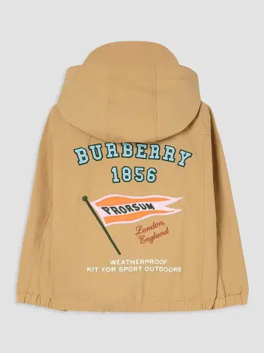 Burberry Little Boy's & Boy's Hooded Nylon Jacket - Sand - Size 8 | Thumbnail 2 Burberry Little Boy's & Boy's Hooded Nylon Jacket - Sand - Size 8 | Thumbnail 2