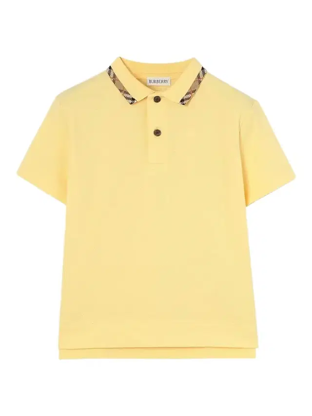 Burberry Little Boy's & Boy's Check-Trimmed Polo Shirt - Straw