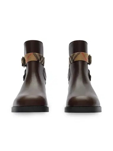 Burberry Women's Huntley Leather Ankle Boots - Treacle Brown - Size 11 | Thumbnail 2 Burberry Women's Huntley Leather Ankle Boots - Treacle Brown - Size 11 | Thumbnail 2